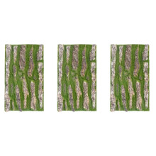 3X Artificial Bark Decoration Real Dried Pine Tree Bark with Artificial Moss