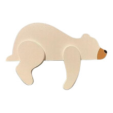 PVC-Bär-Ornament, PVC-Bär-Ornament, Holzbär-Desktop-Ornament für Bücherregal und Kamin B