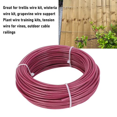 Kit tenditore di cavi a occhielli, 100 piedi, 3 mm, viola 2