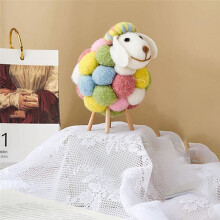 Cute  Sheep Ornaments Kawaii Accessories Home Decor Indoor Figurines Room Decor Accessories Children'S Gifts B