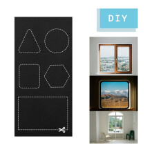 Cortinas Opacas para Dormitorio, Persianas Opacas Portátiles DIY, Sombra Exterior para Ventanas Interiores para Guardería