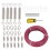 Kit tenditore di cavi a occhielli, 100 piedi, 3 mm, viola 2