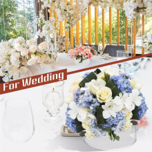 3 Stück Acryl-Blumen-Mittelstück für Esstischdekorationen, Hochzeit, Runde Blumenvase, 12 Löcher, Mittelstück-Vasen