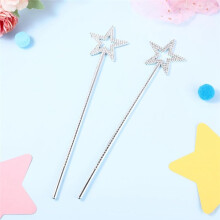 Varita Mágica de Princesa Verde, Varita de Hada, Varita de Estrella Brillante para Accesorios de Disfraces, Juego de Rol, Decoración de Fiesta de