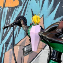 Vaso de Flores de Bicicleta para Guidão, Decorações Engraçadas de Vaso de Guiador de Bicicleta, Acessórios Engraçados de Bicicleta Impressos em