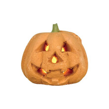 Vuurkorven Gesneden Pompoen voor Open Haarden, Faux Halloween Decor Gebruik Binnen, Gasinzetstukken, Geventileerd, Elektrisch, Vuurkorven