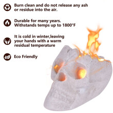 Portable Fire Pit Tabletop Fireplace Isopropyl Alcohols Ethanol Concrete Bowl Pot Halloween Birthday Valentine'S Day D