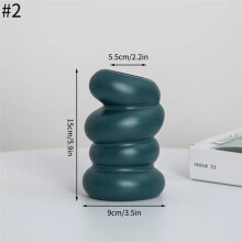 Plastic Spiral White Vase Hydroponic Pot Vase Decoration Home Desk Decorative Vases for Flowers Decoration White