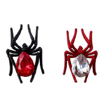 Produit Fini Ornements D'Araignée Décoration de Manucure Cloutée en Alliage Rétro Noir et Rouge