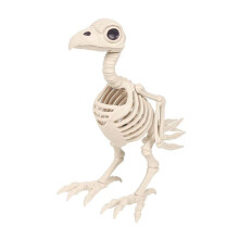 Skeleton Bird Halloween-Dekorationer - Vridbara Skelettdjur Skelett med Vridbara Leder Halloween-Dekorationer