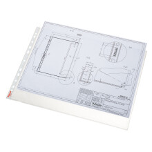 Esselte 56123 Multipunched Pocket A5 Open Top Premium 75 micron Pack of 100
