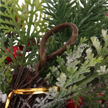 2X Christmas Swag, Stair Christmas Garland for Stairs, Door, Fireplace, Window, Outdoor Indoor Christmas Decor Red