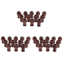 36 Pack Window Blind Wood Cord Knobs Wooden Hanging Blind Small Pendants Drops Pull End for Blinds Or Shades Brown
