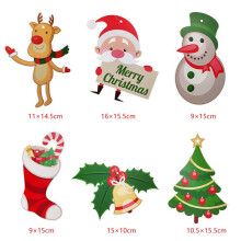 2 Set Kerst Spiraal Plafond Opknoping Kerstman Elanden Bell Swirl Banner Kerstfeest Thuis Woonkamer Decoratie