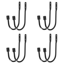4X Vorhang Halter, ein der Wand Montierte Vorhang Raff Halter Haken, Metall Dekorativer Fenster Vorhang Halter Vorhang Haken