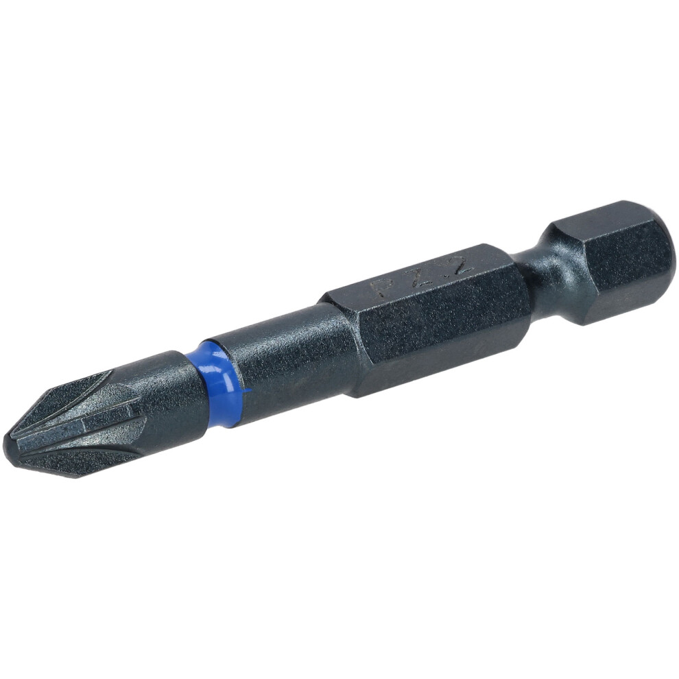 Ck Tools T4560 Pz2l Steel Impact Screwdriver Bit 50Mm Pz2 Blue