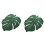 2X Leaf-Shaped Rug, Home Decoration Rug, Bathroom Mat, Green Rug 1