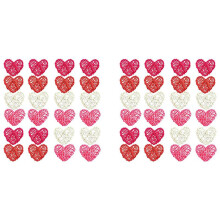 Lot de 48 Coeurs en Rotin Coeur de la Saint-Valentin Ornement en Boule de Rotin DéCoration de la Saint-Valentin DIY Saint-Valentin