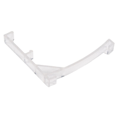 2X Valance Clips Suportes de Cortinas Verticais de Plástico de 3,5 Polegadas Cortinas Verticais Transparentes para Peças de Cortinas Componentes