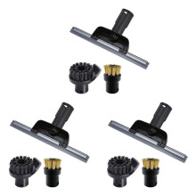 3X for SC2 SC3 SC4 SC5 CTK10 CTK20 Window Nozzle Scraper Round Brush for Steam Cleaner Mirrors