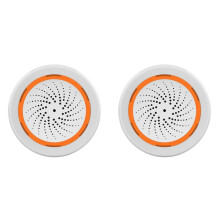 2X Tuya ZigBee Sound and Light Siren Sensor Life Home Security System Tuya Gateway Hub Siren Alarm for Tuya