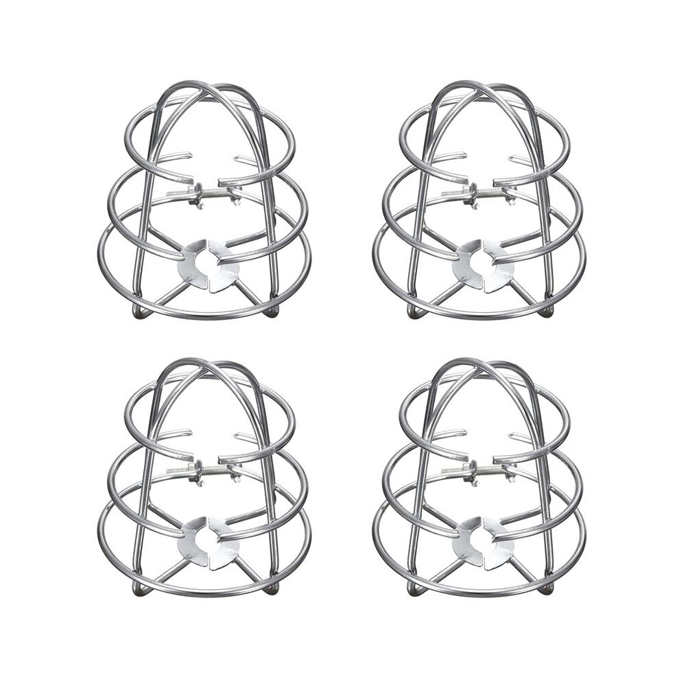 4X Fire Sprinkler Headguard,Fire Sprinkler Protection Frame Recessed Heavy Duty Chrome Plated Sprinkler Headcage 4713291142453