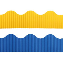 12 Rolls Bulletin Board Borders Scalloped Border Decoration Background Paper for Decorative Borders (Yellow and )
