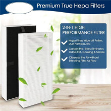 8Pack Air Purifier Filter for HRF201B,Replacement U HEPA Filter for FRF102B& Filter U,HRF201B,HHT290,Et