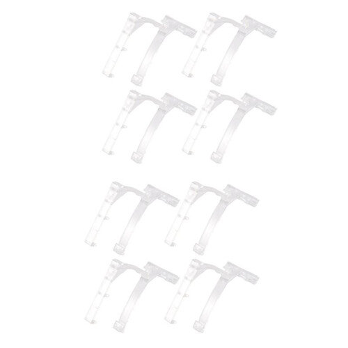 2X Valance Clips Plastic Vertical Blinds Brackets 3.5 Inch Vertical Blinds Clear for Blinds Parts Accessory Components