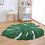2X Leaf-Shaped Rug, Home Decoration Rug, Bathroom Mat, Green Rug 6