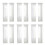 Window White Sheer Curtains 108 Inches Long 12 Panels Sheer White Curtains Clear Curtains Basic Rod Pocket Panel 1