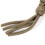 5X Paracord Square Weave Cuchillo Lanyard - Caqui 4