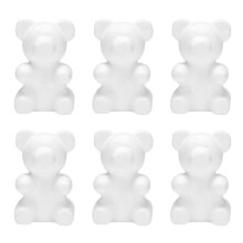 Diy Party Decorations 6pcs Foam Modelling Polystyrene Foam Polystyrene Christmas Xmas Decorations Tree Ornaments Bear 1