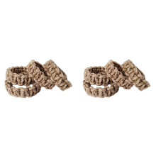 8Pcs Braided Curtain Tiebacks for Drapes, Rustic Curtain Holdbacks, Handmade Curtain Ties for Sheer/Light Weight Drapes