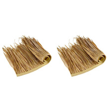 2X DIY Straw Roof Rug Decor Grass Mat Thatch Roll Deck Decor Decorative Straw Roof Panels Shutters
