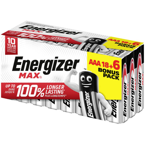 Energizer Energizer E303513200 Max AAA Battery Alkali-Manganese 1.5V 24 pc(s)