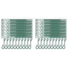 100 Packs Plastic Green Bauble Hooks for Hanging Christmas Tree Decorations,Christmas Wreath,Ornament and Lights Hangers