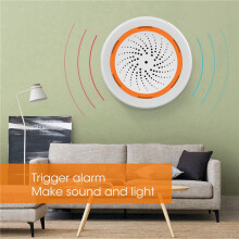 2X Tuya ZigBee Ljud och Ljus Sirensensor Life Home Security System Tuya Gateway Hub Sirenalarm för Tuya