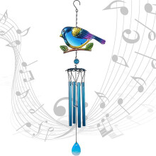 3X Wind Chimes Outdoor Indoor Decor Windchime, Mobile Romantic Bird Wind Chimes for Home Festival Garden Decoration
