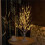 2X Tabletop Tree, White Tree with LED Lights, Warm White Small Tree Lights Battery Powered Timer, Lighted Tree 3