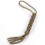 5X Paracord Square Weave Cuchillo Lanyard - Caqui 3