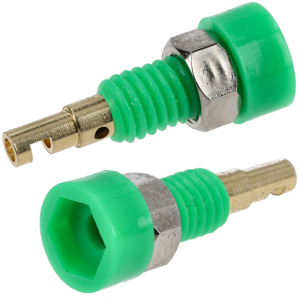 Truconnect 170589 2Mm Insulated Test Socket Gold Plated Green 5053556018635
