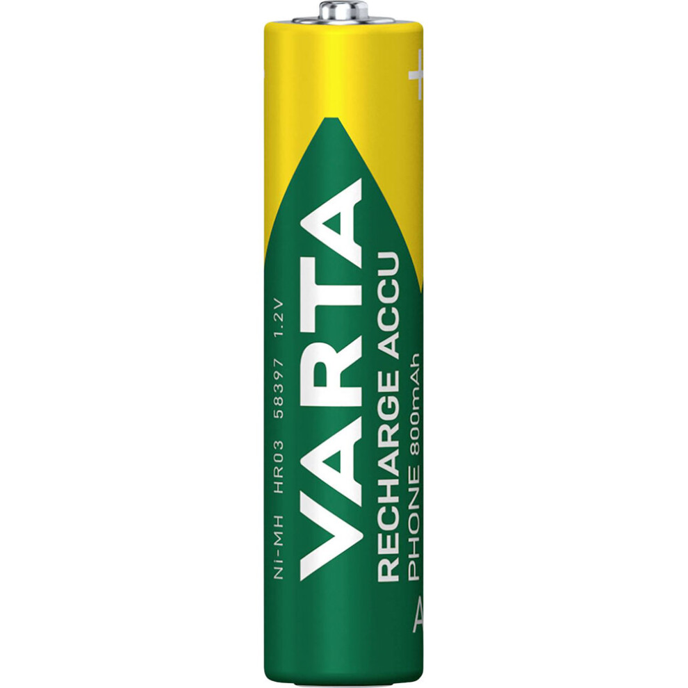 Varta 58398101501 Aaa Battery Rechargeable Nimh 800Mah 1.2V 1Pc