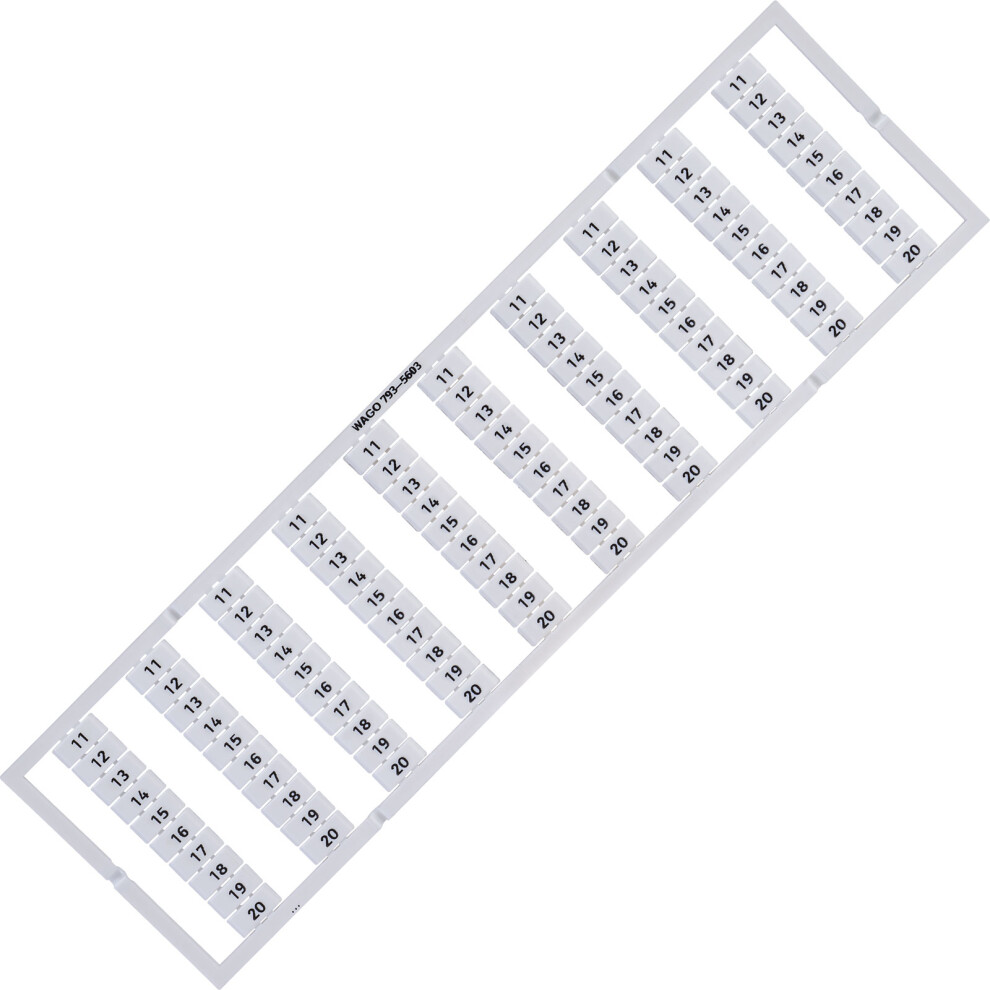 Wago 793-5603 Wmb Multiple Marking System Vertical 11 20 10X, White 4044918953863