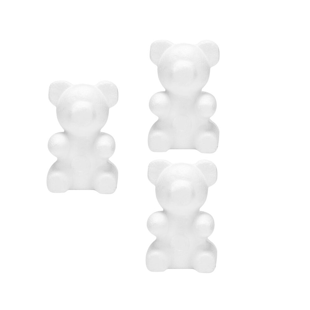 3Pcs Foam Modelling Polystyrene Foam New Polystyrene Christmas Xmas Decorations Tree Ornaments Bear 1 6031188515134