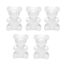 Diy Party Decorations 5pcs Foam Modelling Polystyrene Foam New Polystyrene Christmas Xmas Tree Ornaments Bear 1