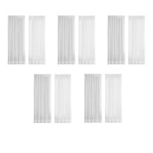Window White Sheer Curtains 84 Inches Long 10 Panels Sheer White Curtains Clear Curtains Basic Rod Pocket Panel