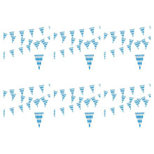 6Stück 10M Bayerische Girlande Dekoration Oktoberfest Dekor Bayern Party Oktoberfest Wimpel Bayerische Banner Bayern Foto Prop