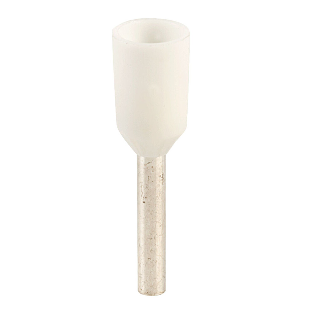 Truconnect Bootlace Ferrules 0.75Mm White Pack Of 100 5055129436273