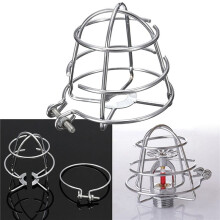 10X Fire Sprinkler Headguard,Fire Sprinkler  Protection Frame Recessed Heavy Duty Chrome Plated Sprinkler Headcage